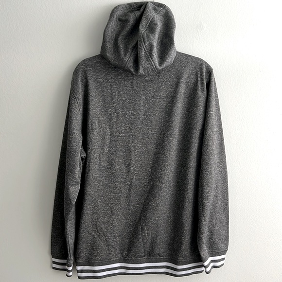 NBA UNK San Antonio Spurs Mens Large Ribbed Logo Gray Pullover Sweatshirt Hoodie - Picture 9 of 9